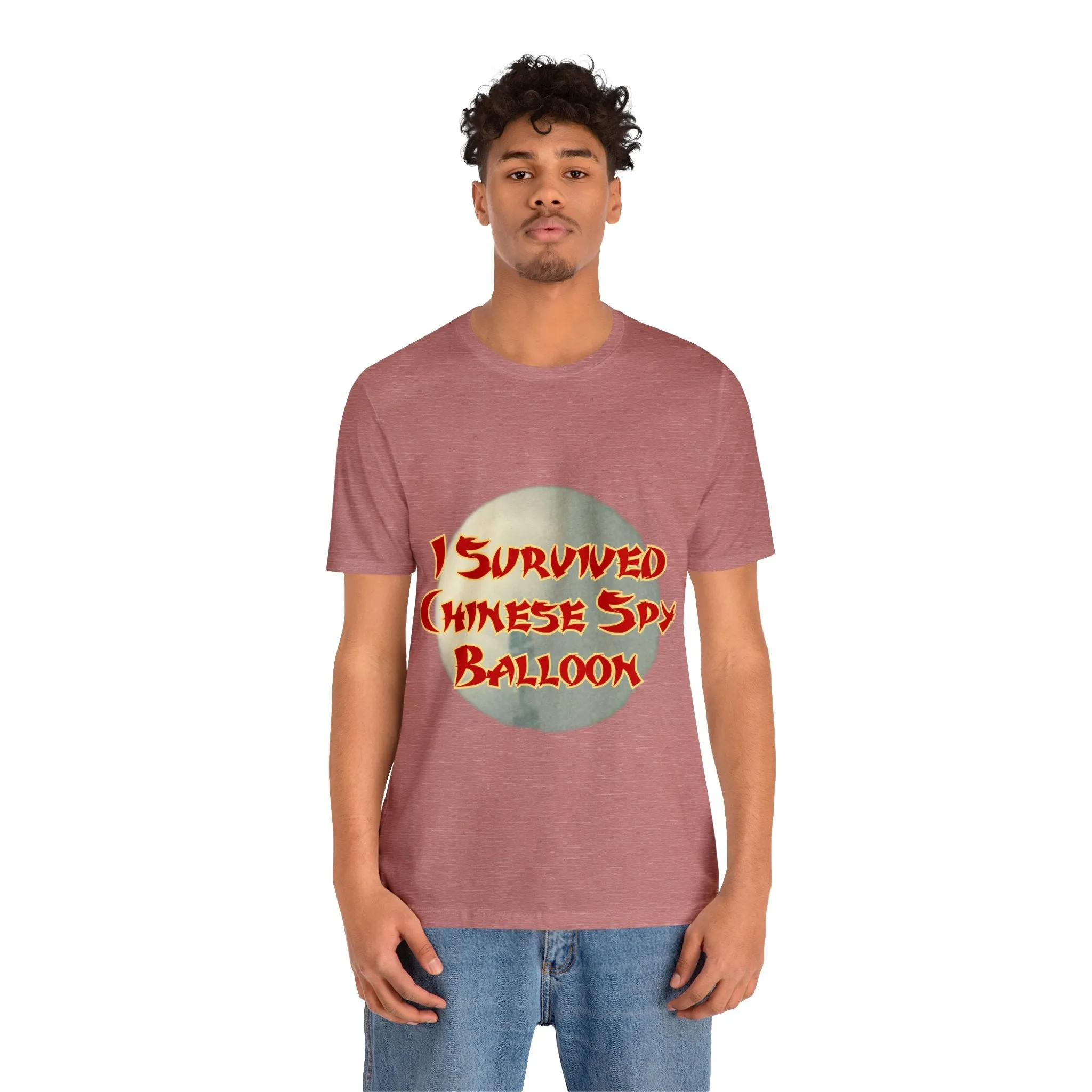 I Survived Chinese Spy Balloon Unisex Jersey Short Sleeve Tee