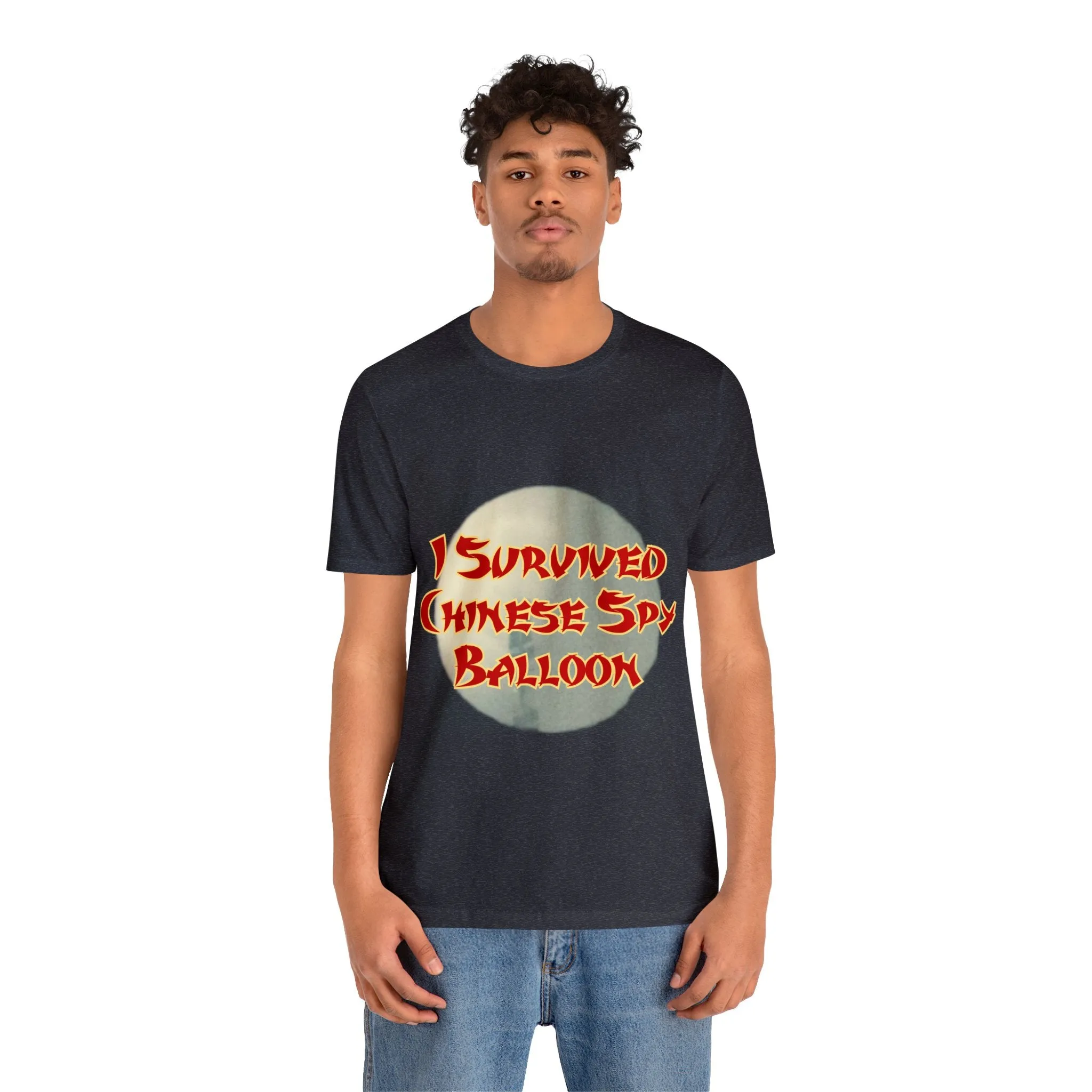 I Survived Chinese Spy Balloon Unisex Jersey Short Sleeve Tee