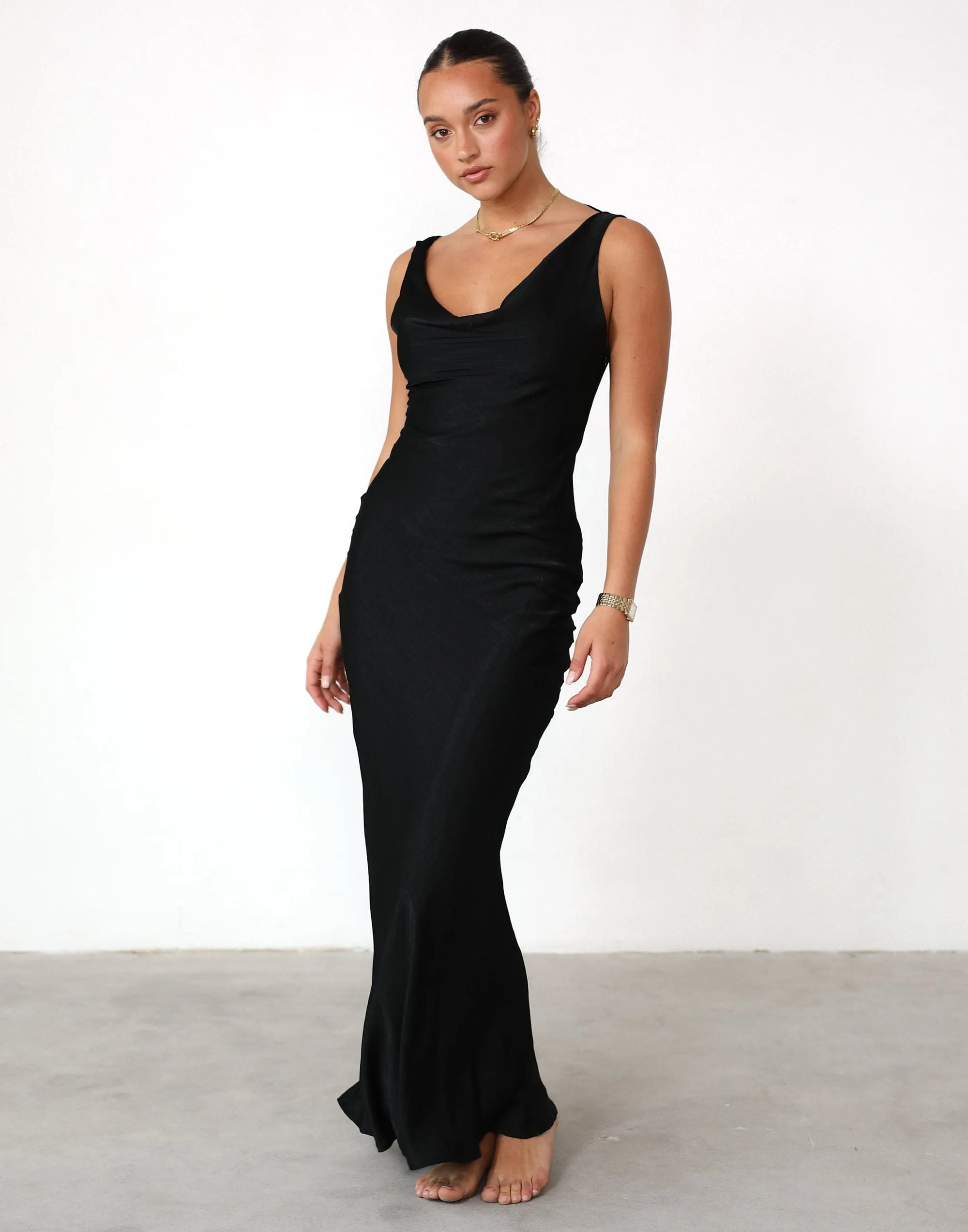 Imogen Maxi Dress (Black)