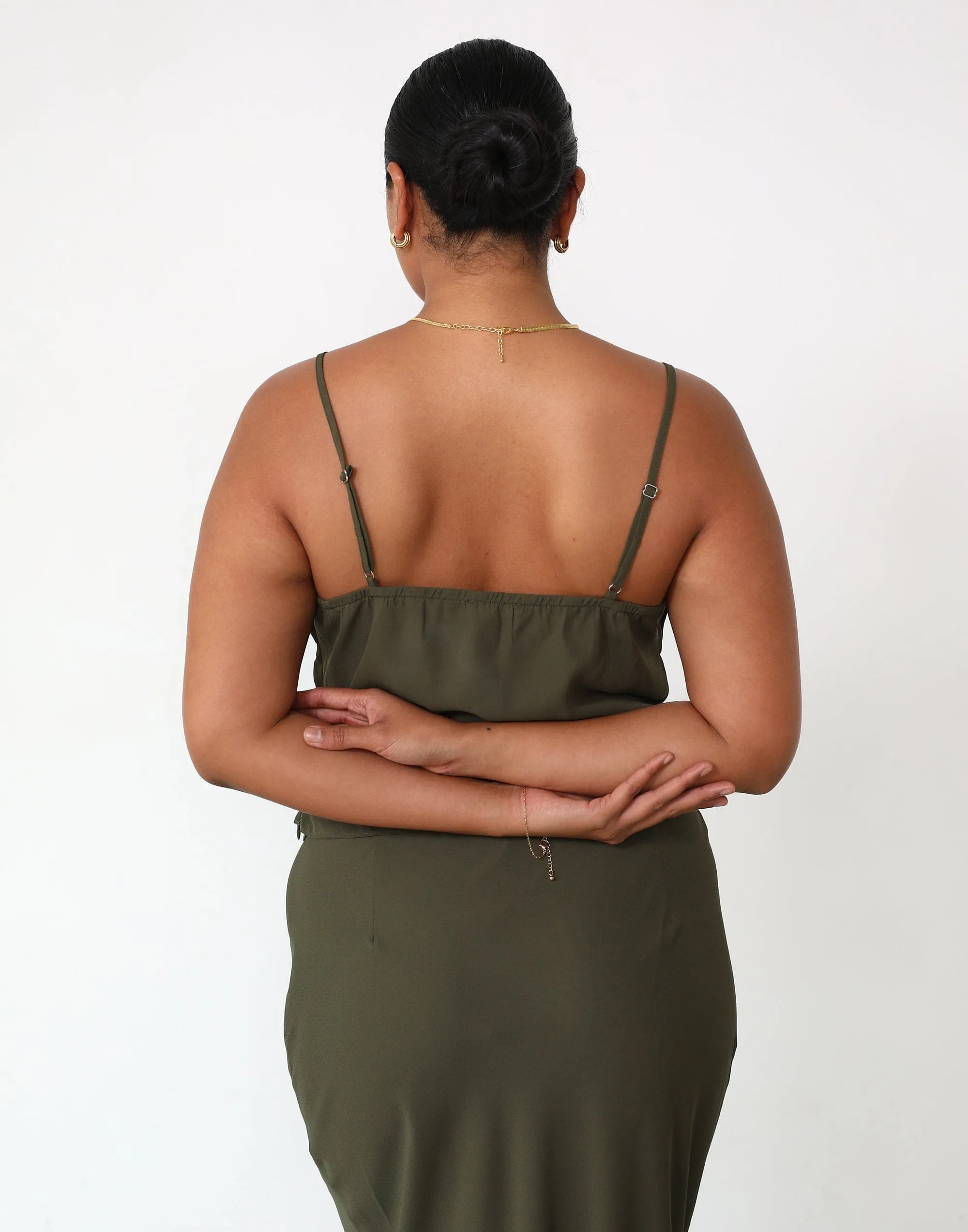 Isla Crop Top (Burnt Olive)