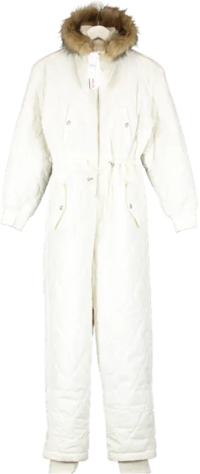 j.Crew White Puffer Snowsuit With Primaloft UK XS