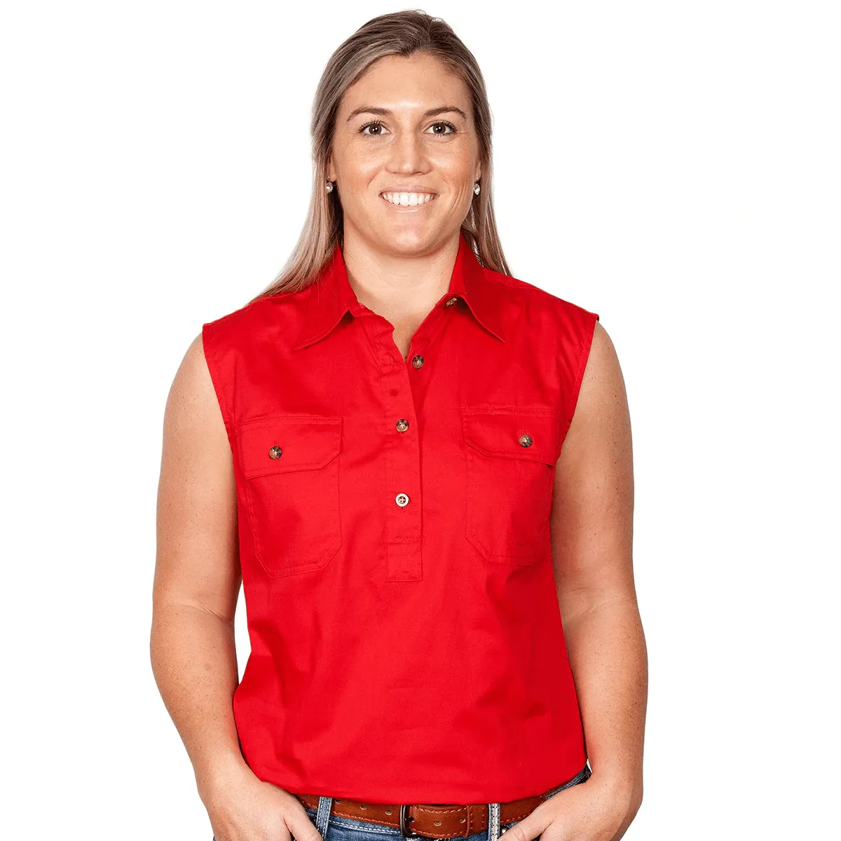 Just Country Workshirt Womens Kerry Sleeveless