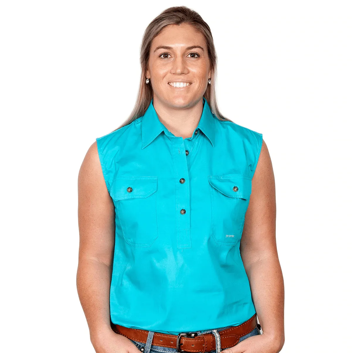 Just Country Workshirt Womens Kerry Sleeveless