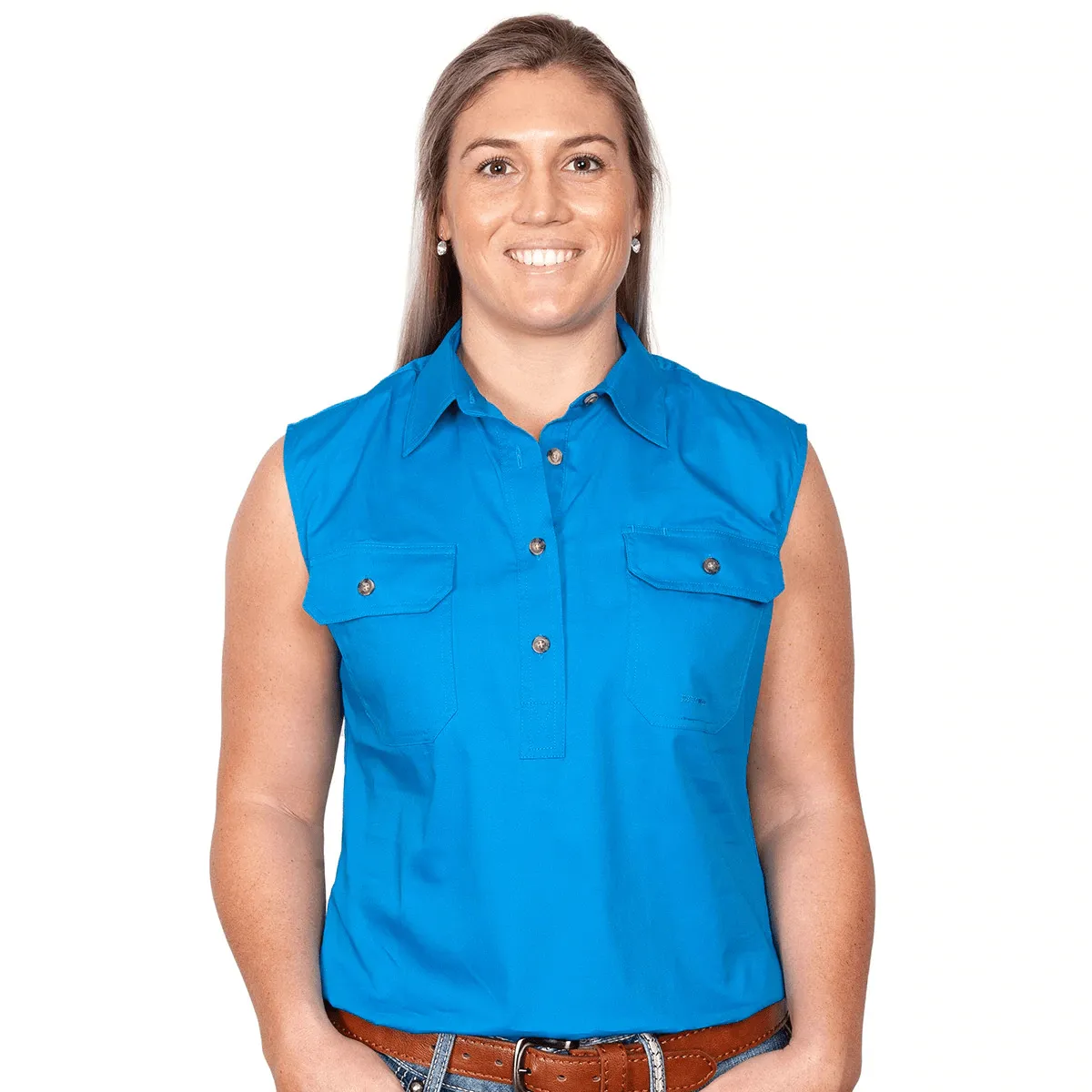 Just Country Workshirt Womens Kerry Sleeveless