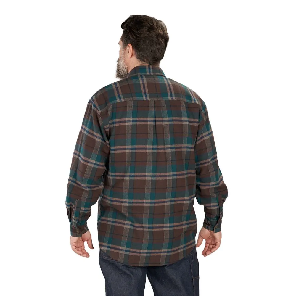 'KEY' Men's Fort Scott Plaid Flannel - Tempo Teal Plaid