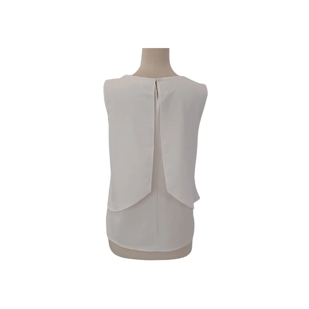 Koton White Frill Sleeveless Top | Gently Used |