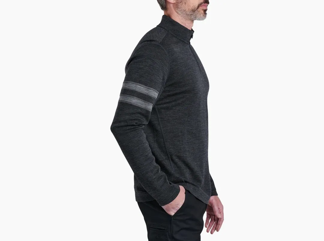 'Kuhl' Men's Team Merino 1/4 Zip Sweater - Smoke