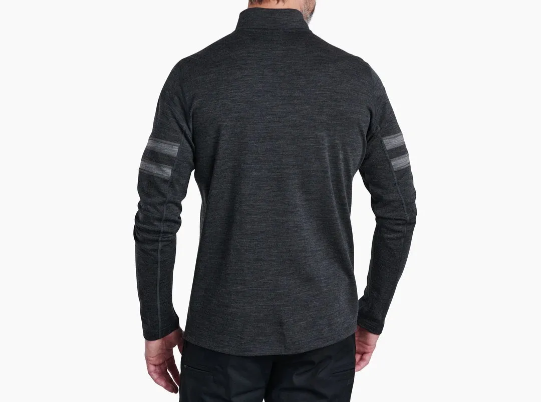 'Kuhl' Men's Team Merino 1/4 Zip Sweater - Smoke