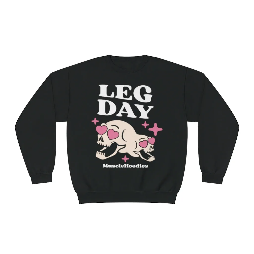 LEG DAY SKELETON- CREWNECK