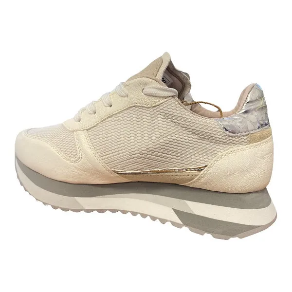 Lotto Leggenda women's sneakers shoe Wedge Pearl 217877 97W oat white-brown