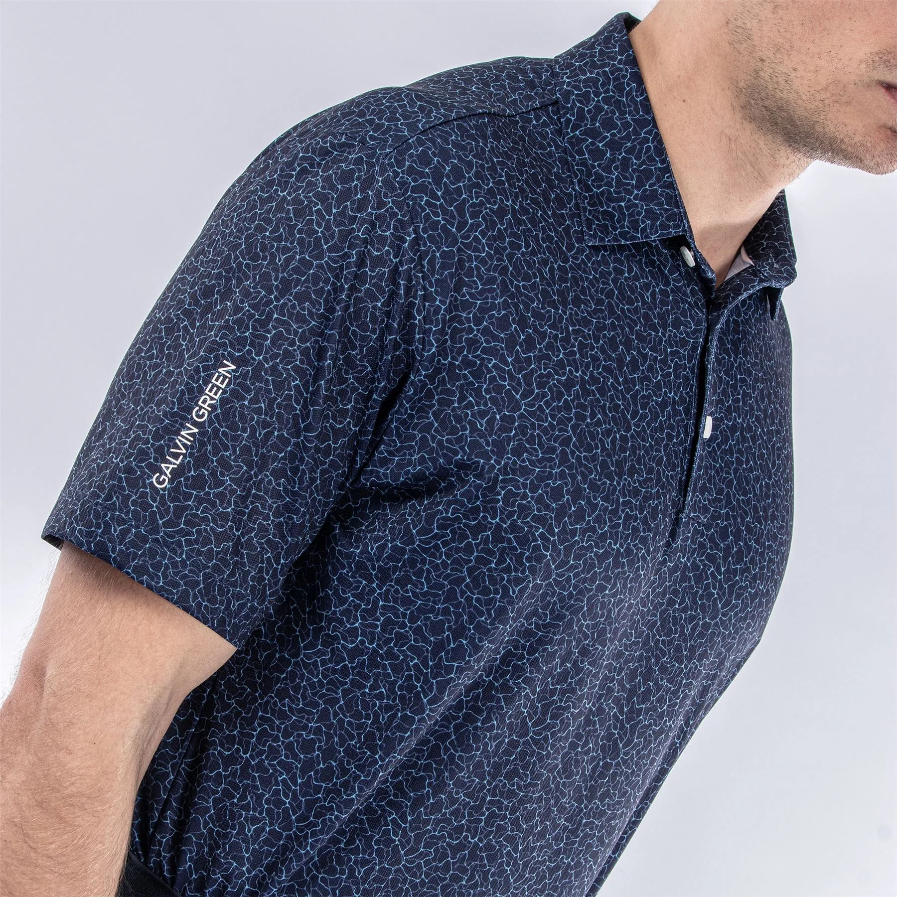 Mani Ventil8  Breathable Regular Fit Polo Navy - 2024