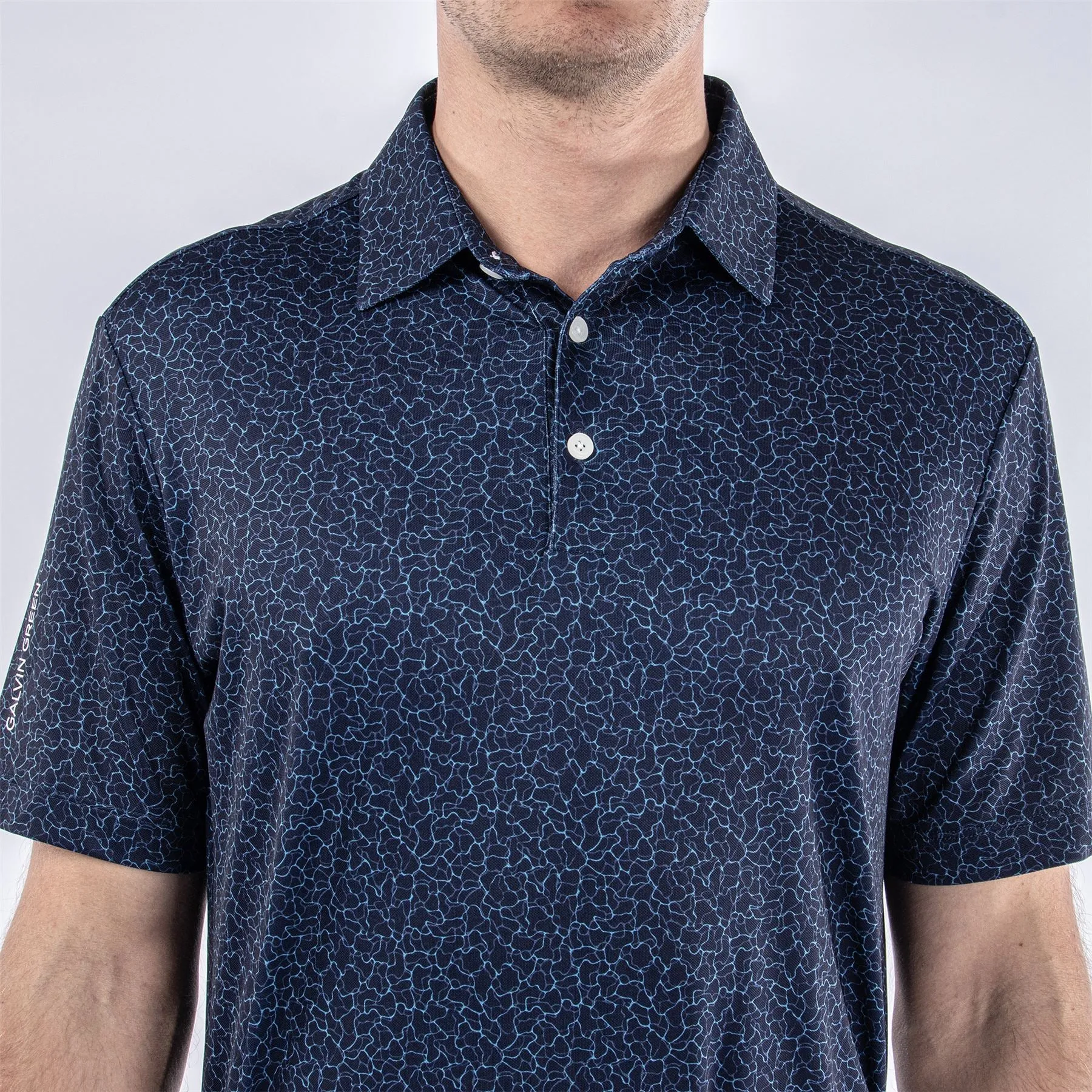 Mani Ventil8  Breathable Regular Fit Polo Navy - 2024