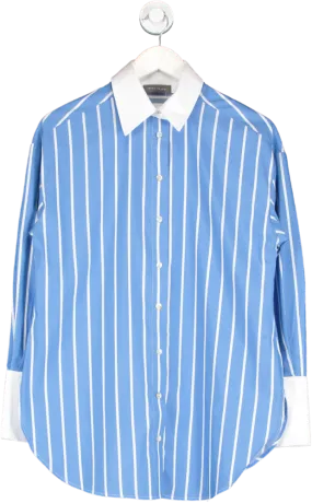 Mint Velvet Blue Striped Shirt UK S