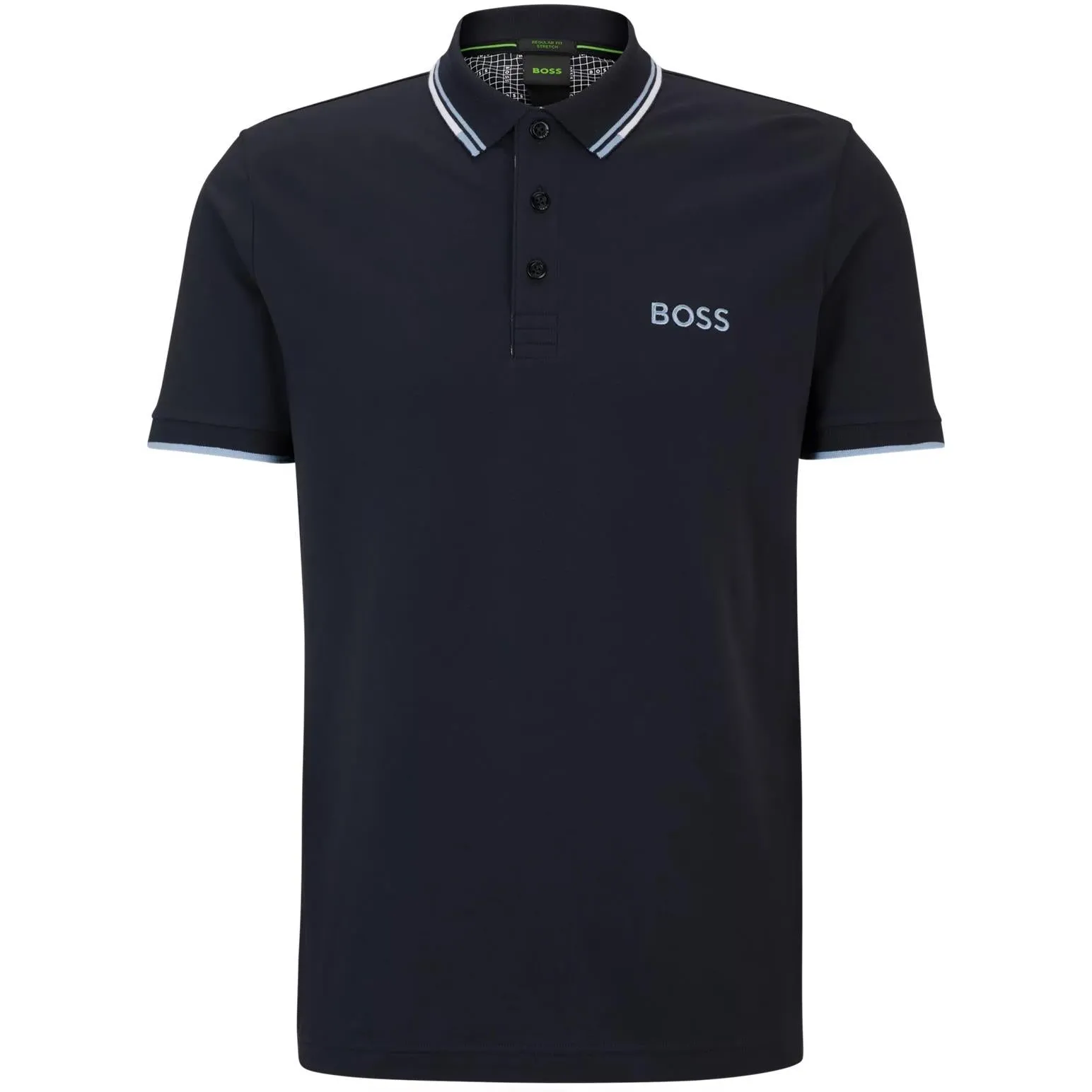 Paddy Pro Cotton Jersey Regular Fit Polo Dark Blue - W23