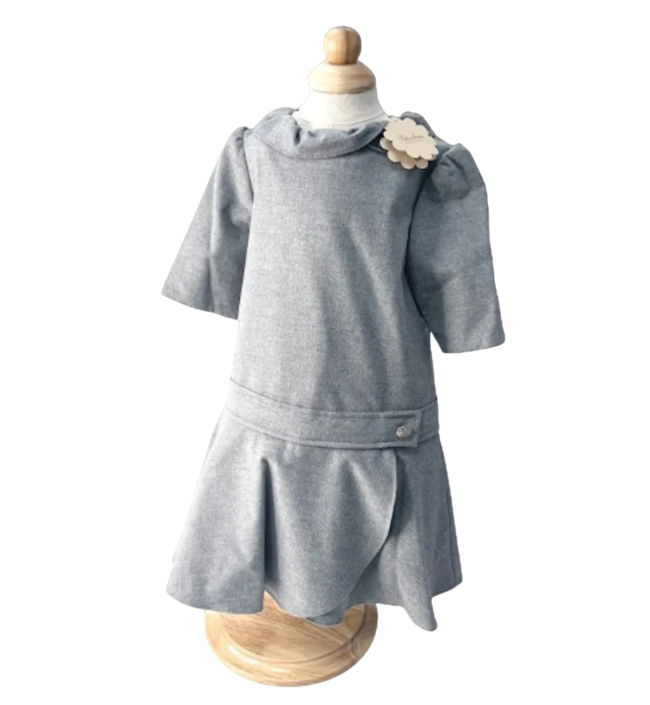 Patachou Grey Girls Drop Waist Dress BNWT 3 Years