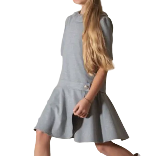 Patachou Grey Girls Drop Waist Dress BNWT 3 Years