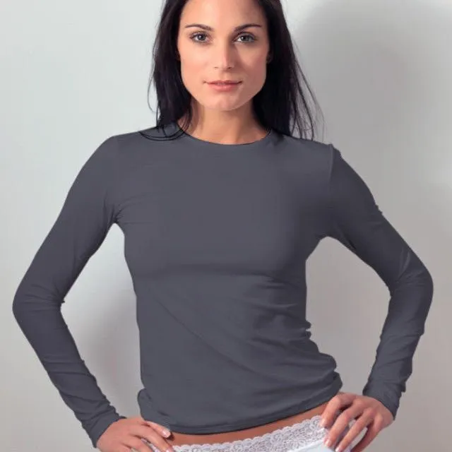 Plus Size Long Sleeve Crew Neck (Discontinued Sizes))-FINAL SALE