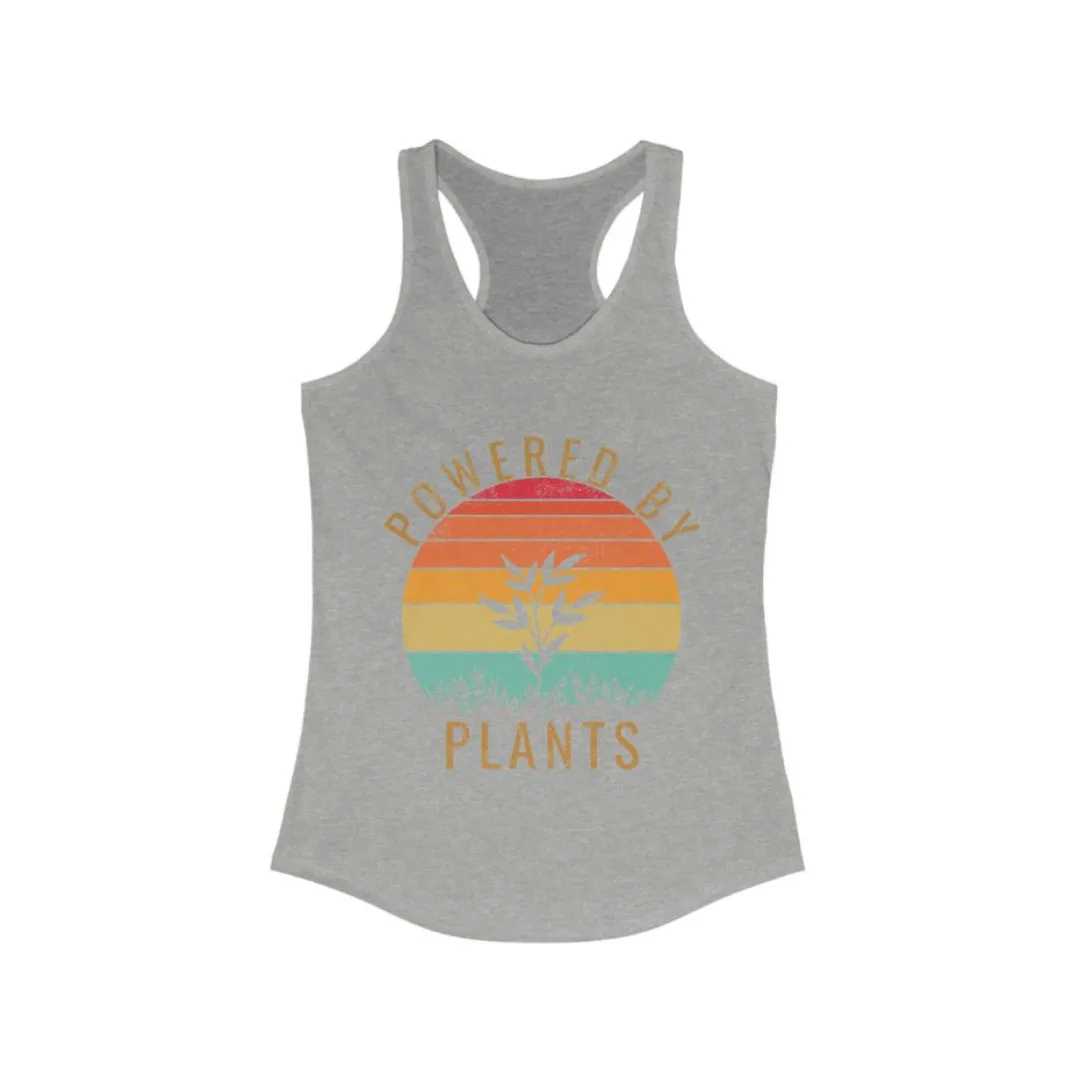 Powered by Plants - Women's Ideal Racerback Tank