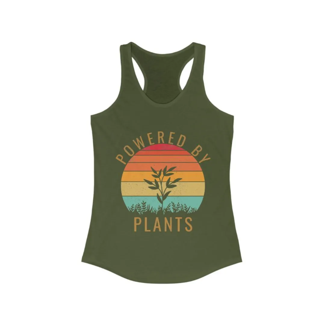 Powered by Plants - Women's Ideal Racerback Tank