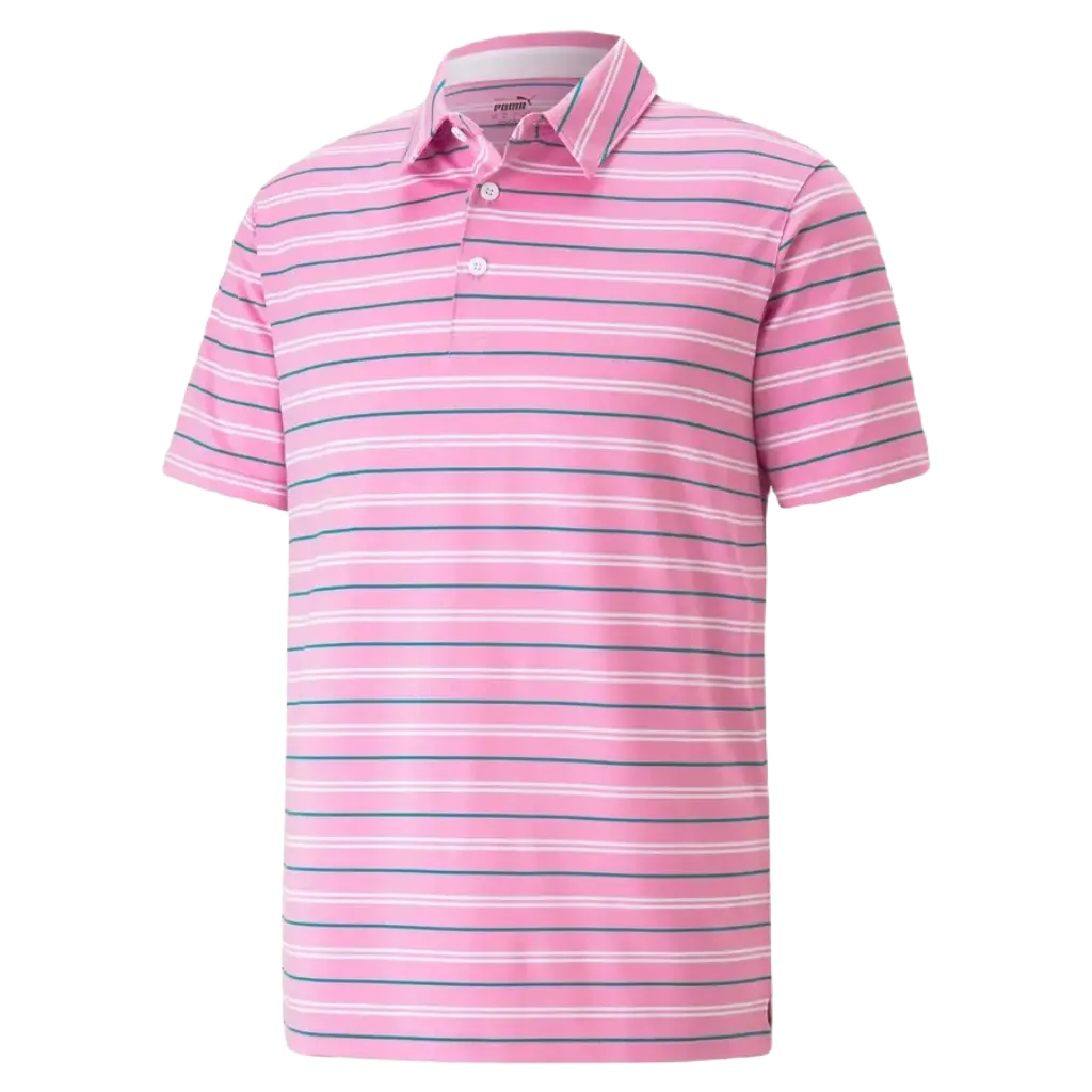 Puma MATTR Striper Golf Polo - Pink