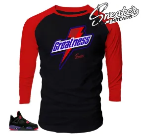 Retro 4 Raptor Greatness Raglan