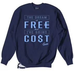 Retro 9 University Blue All Star Cost Sweater