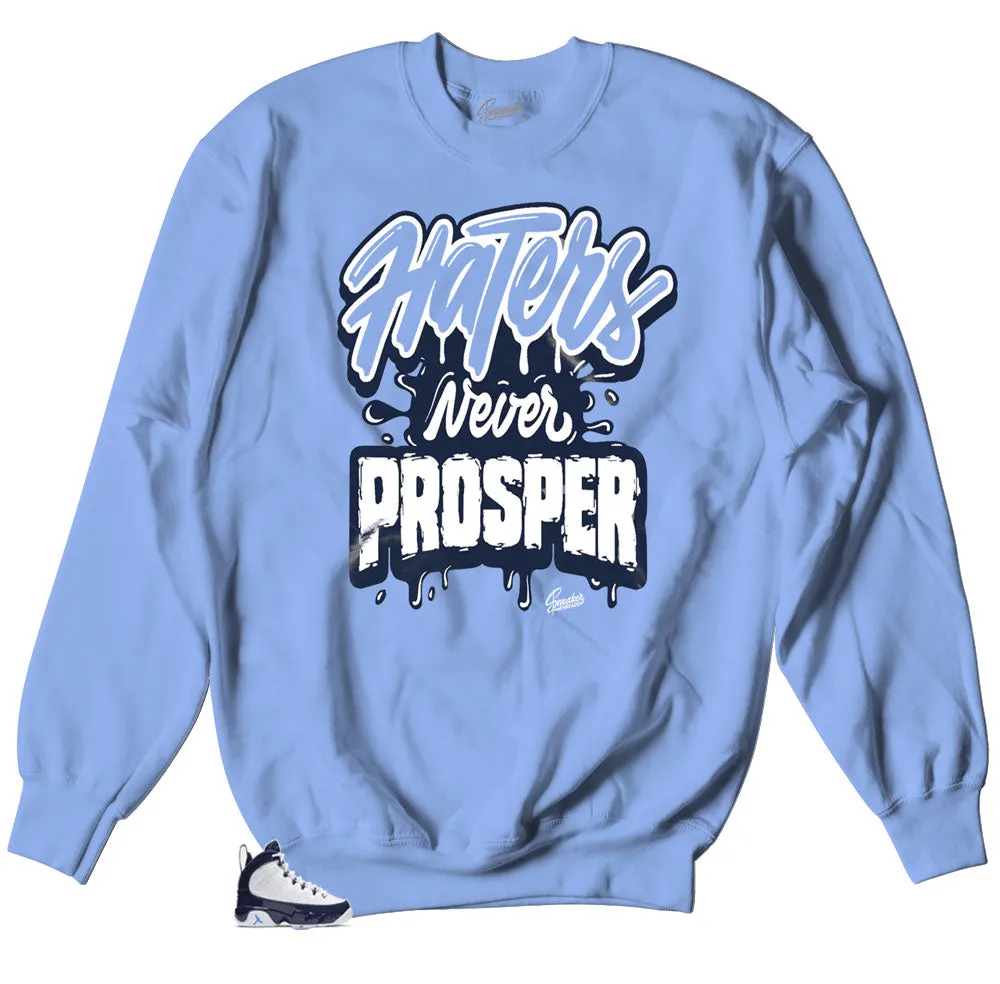 Retro 9 University Blue All Star Prosper Sweater