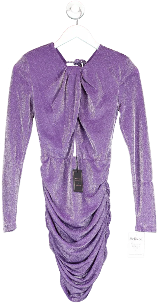 Revolve X Michael Costello Purple Davey Mini Dress UK S