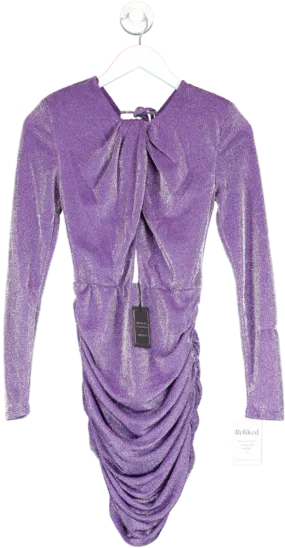 Revolve X Michael Costello Purple Davey Mini Dress UK S