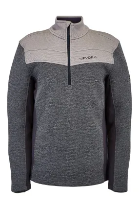 'Spyder' Men's Encore 1/2 Zip Fleece - Ebony Alloy