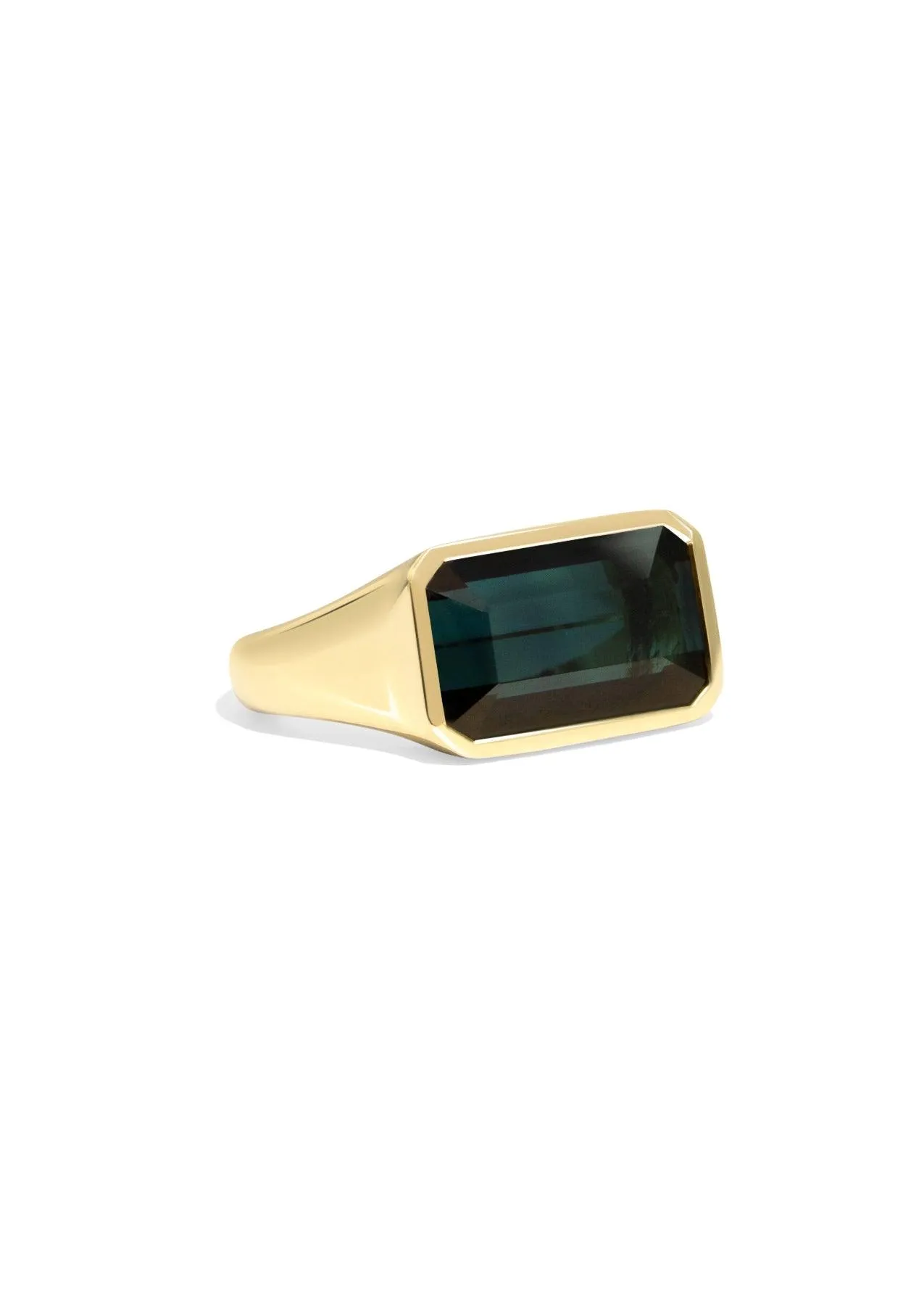 The Zara Ring with 6.32ct Emerald Tourmaline