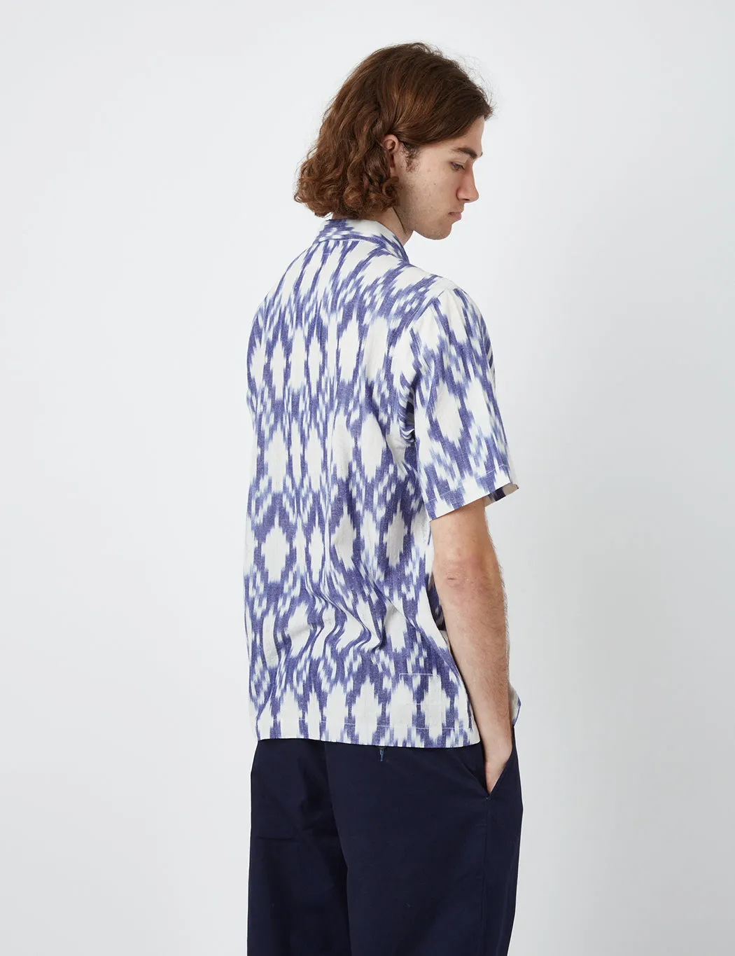 Universal Works Road Shirt (Organic) - Summer Ikat Ecru