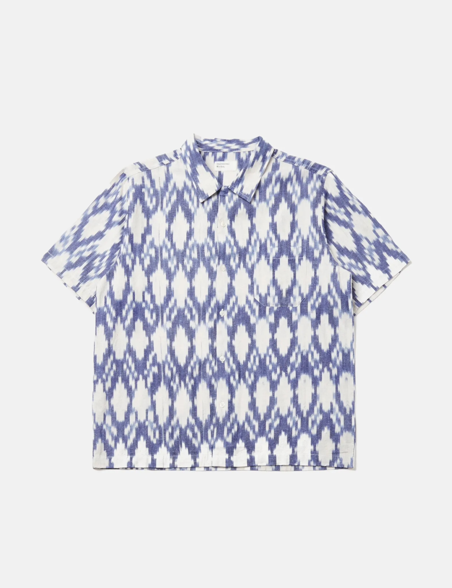 Universal Works Road Shirt (Organic) - Summer Ikat Ecru