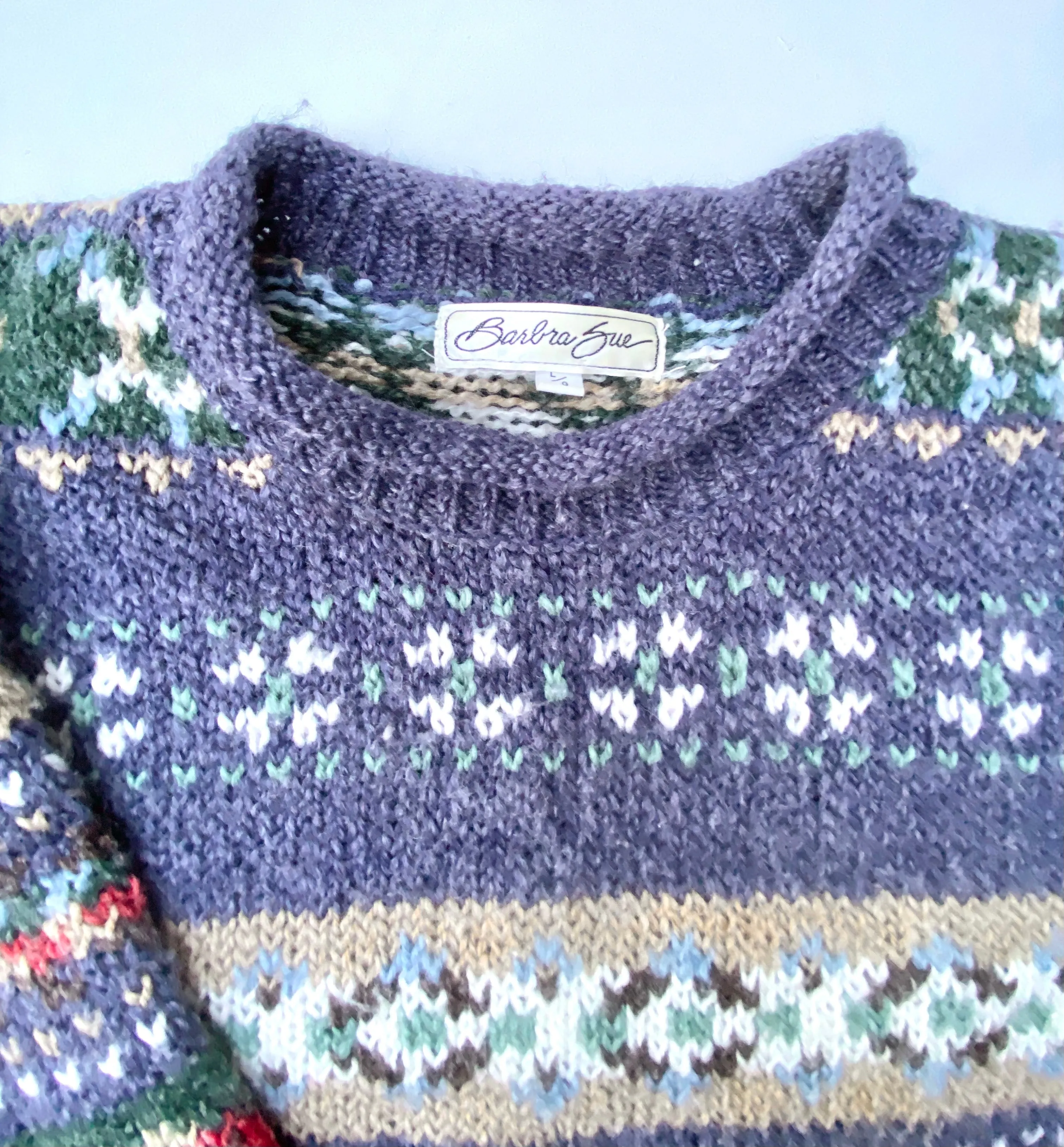 Vintage Barbra Sue Wool-Blend Sweater