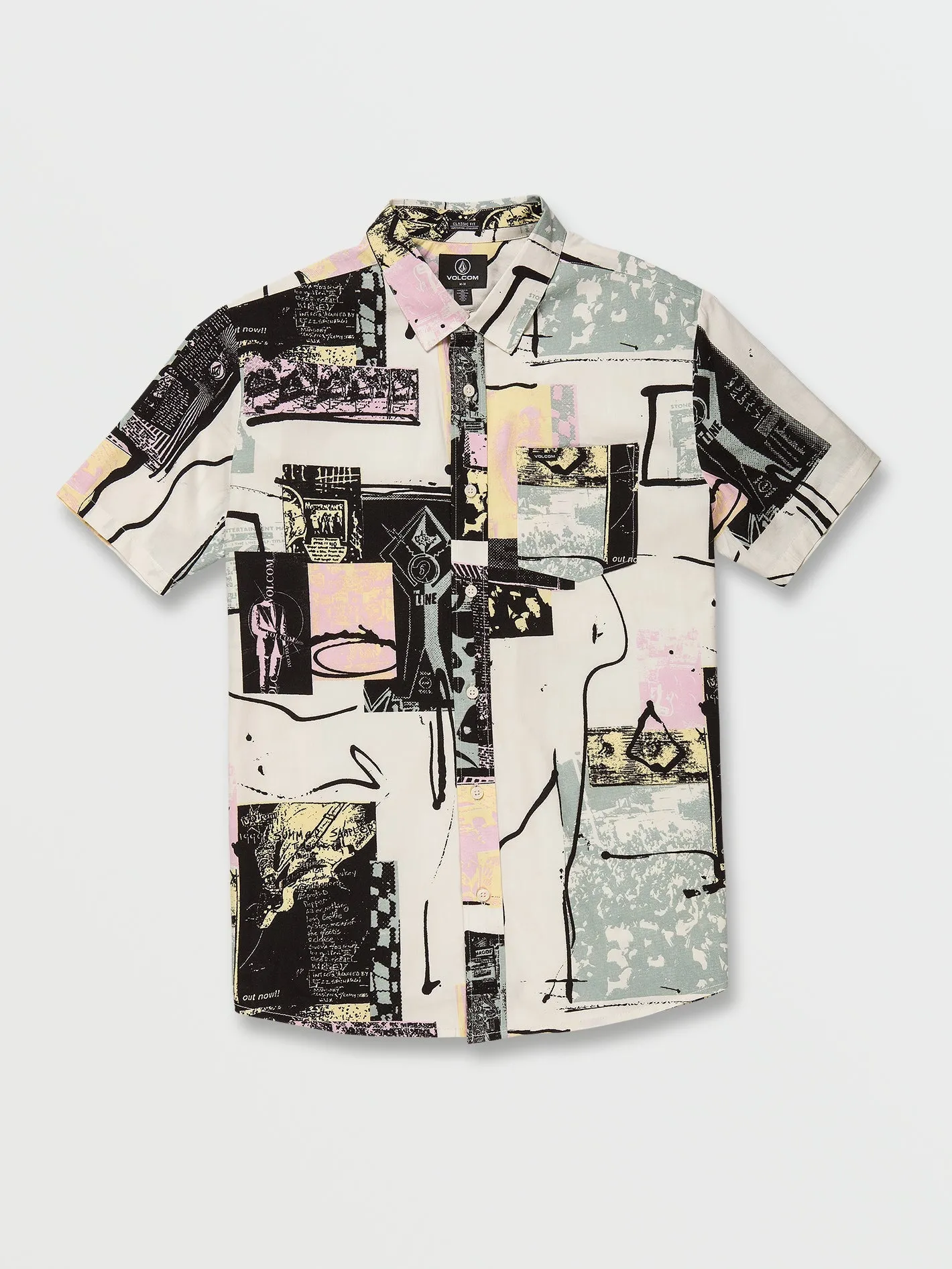 Volcom Entertainment Long Playing Woven Short Sleeve Shirt