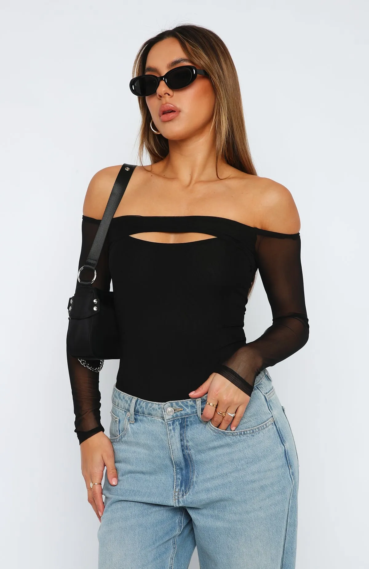 What Matters Most Long Sleeve Bodysuit Black