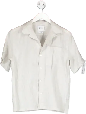 WNU Grey The Cabana Linen Shirt UK 8