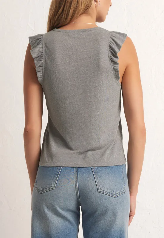 Z Supply - Marielle Flutter Tank Top Heather Grey