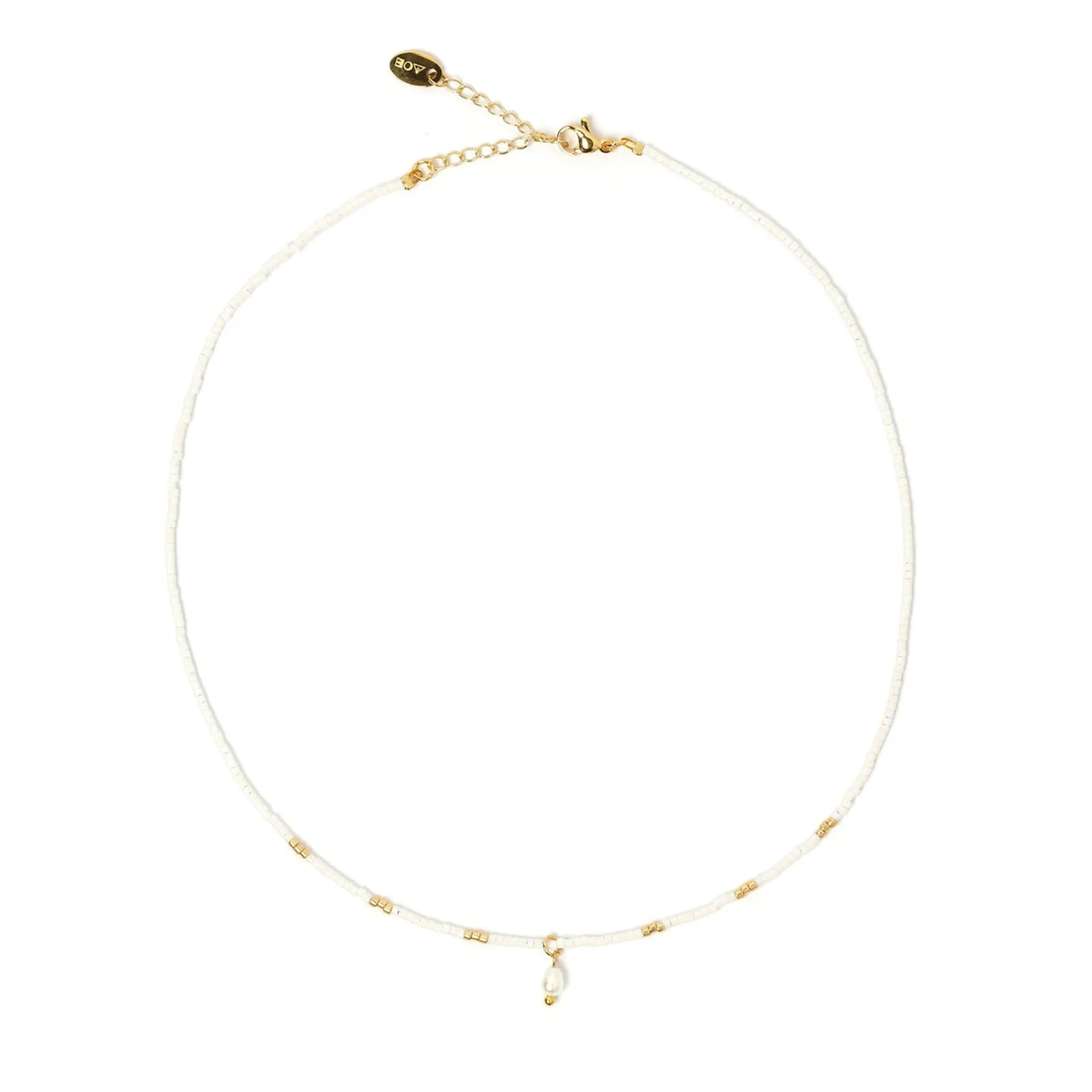 Zara Necklace - Daisy White